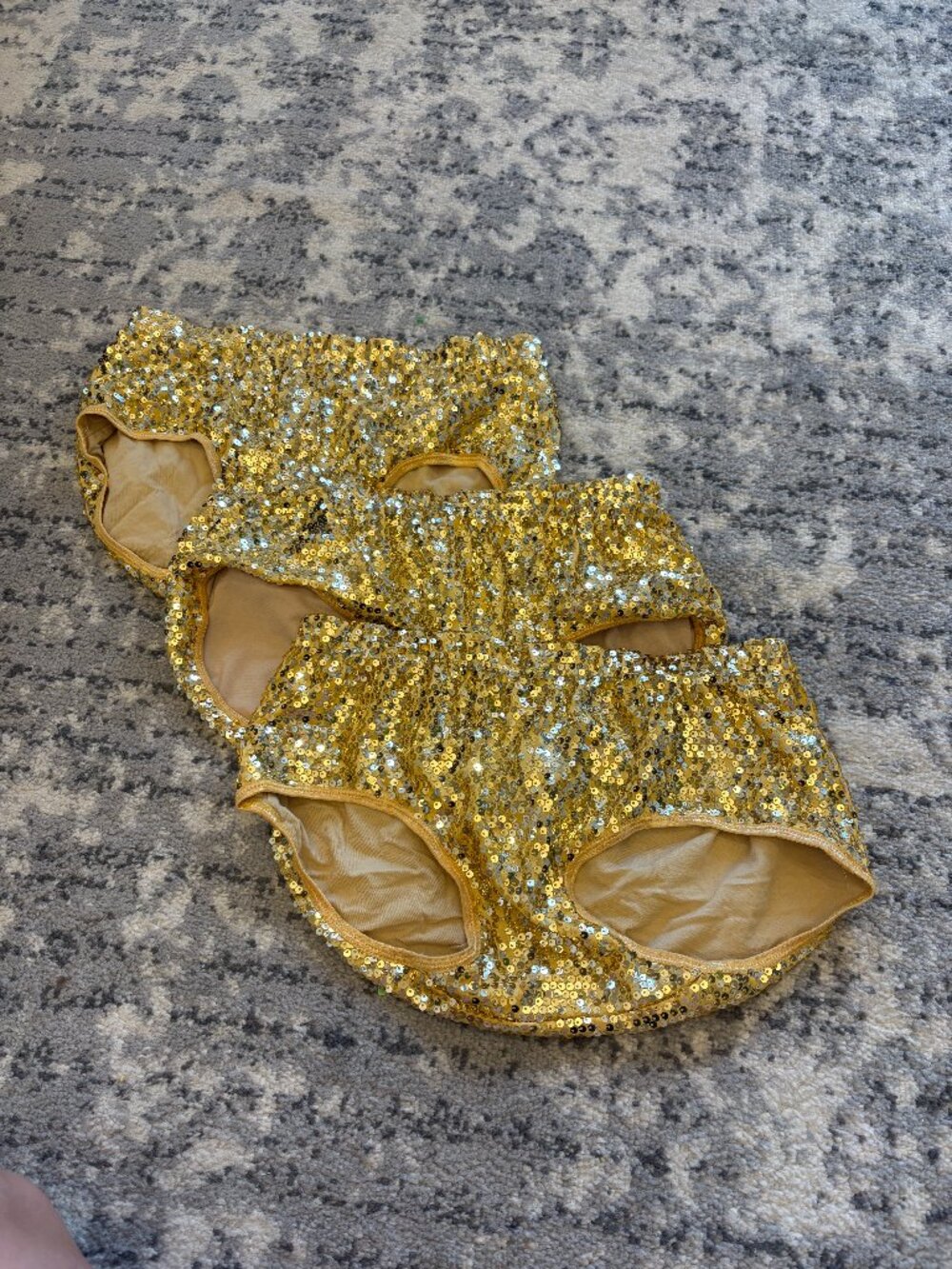 Gold Sequined Bottoms - Dance Costume